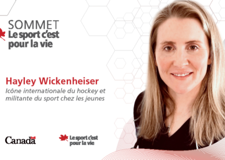 Hayley Wickenheiser, icône internationale du hockey et militante du sport chez les jeunes, prononcera le discours d’ouverture du Sommet Le sport c’est pour la vie 2023